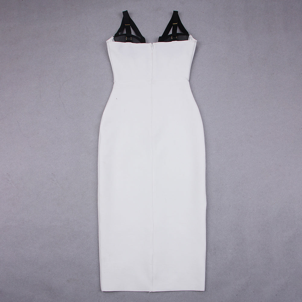SWEENEY BEIGE MIDI DRESS