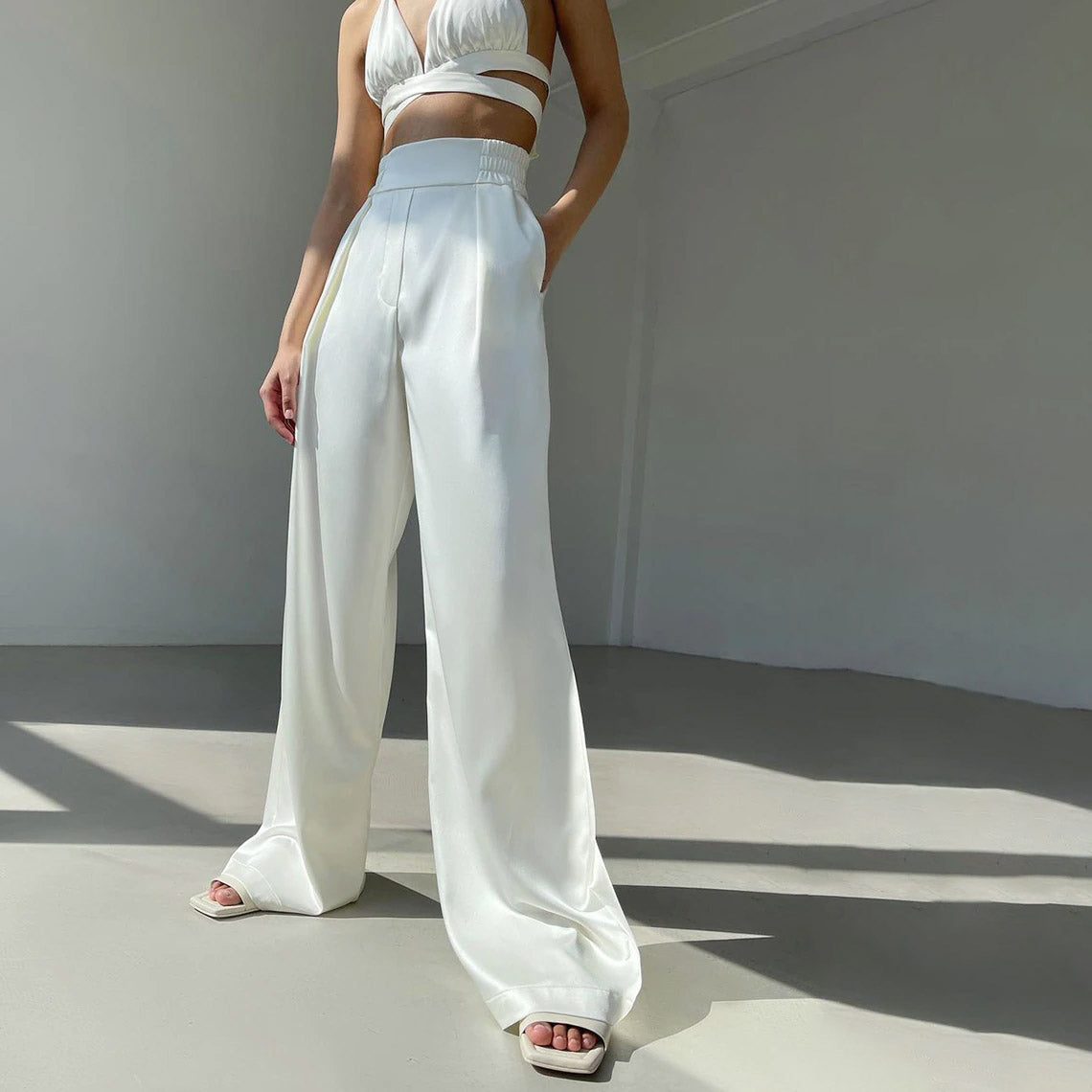 HADLEE LACE UP TOP, PANTS and BLAZER